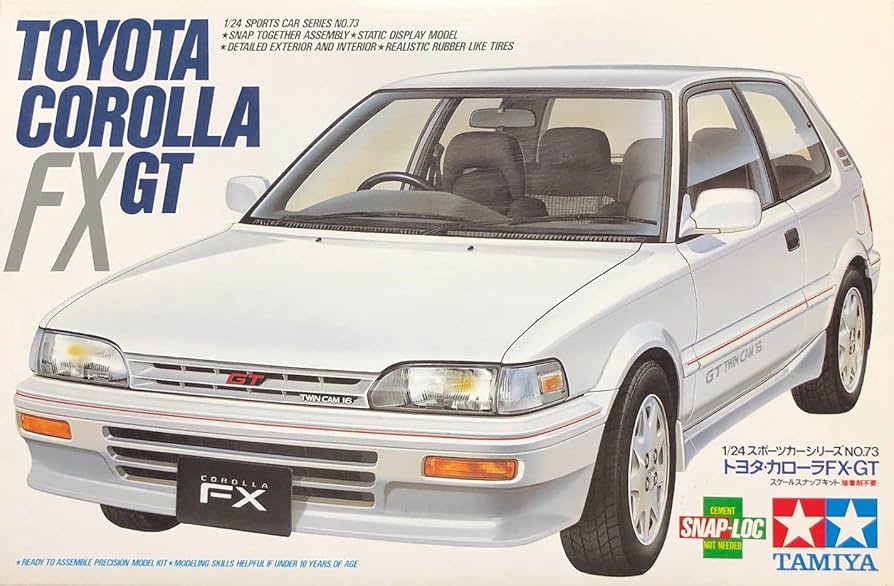 Amazon | タミヤ 1/24 トヨタ カローラFX-GT (1／24 スポーツカー