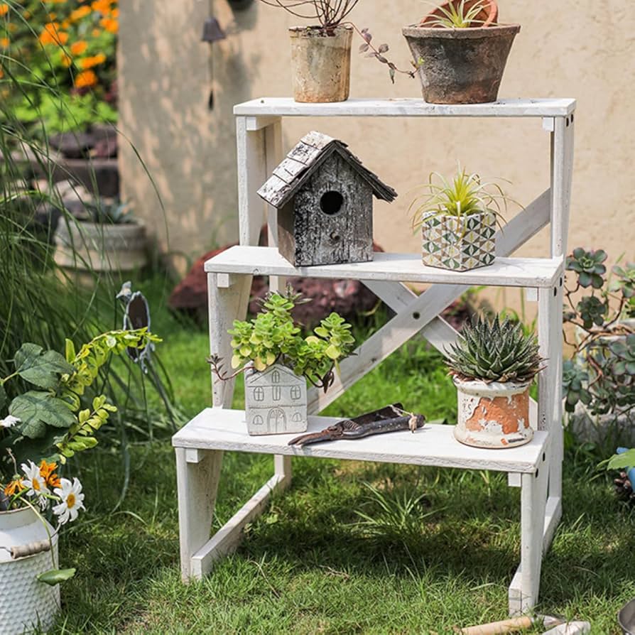 Amazon.co.jp: [GZGZ] フラワースタンド3段350型 高さ、奥行きがでて