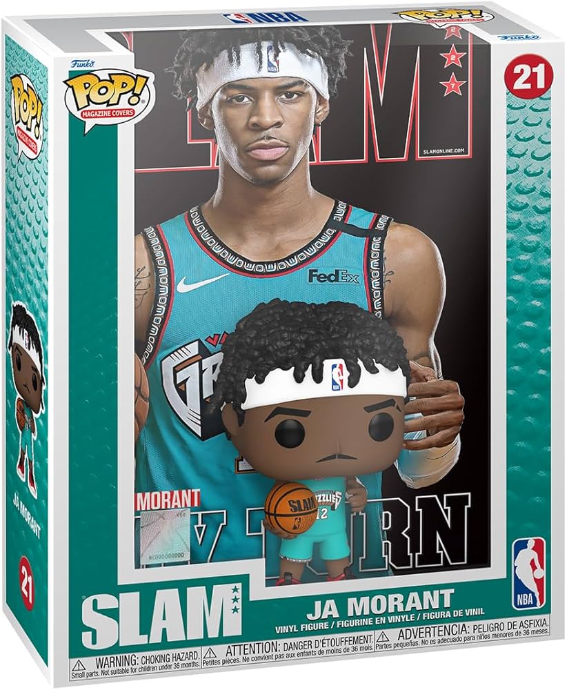 Amazon.co.jp: NBA ジャ・モラント フィギュア Funko!POP Cover Slam