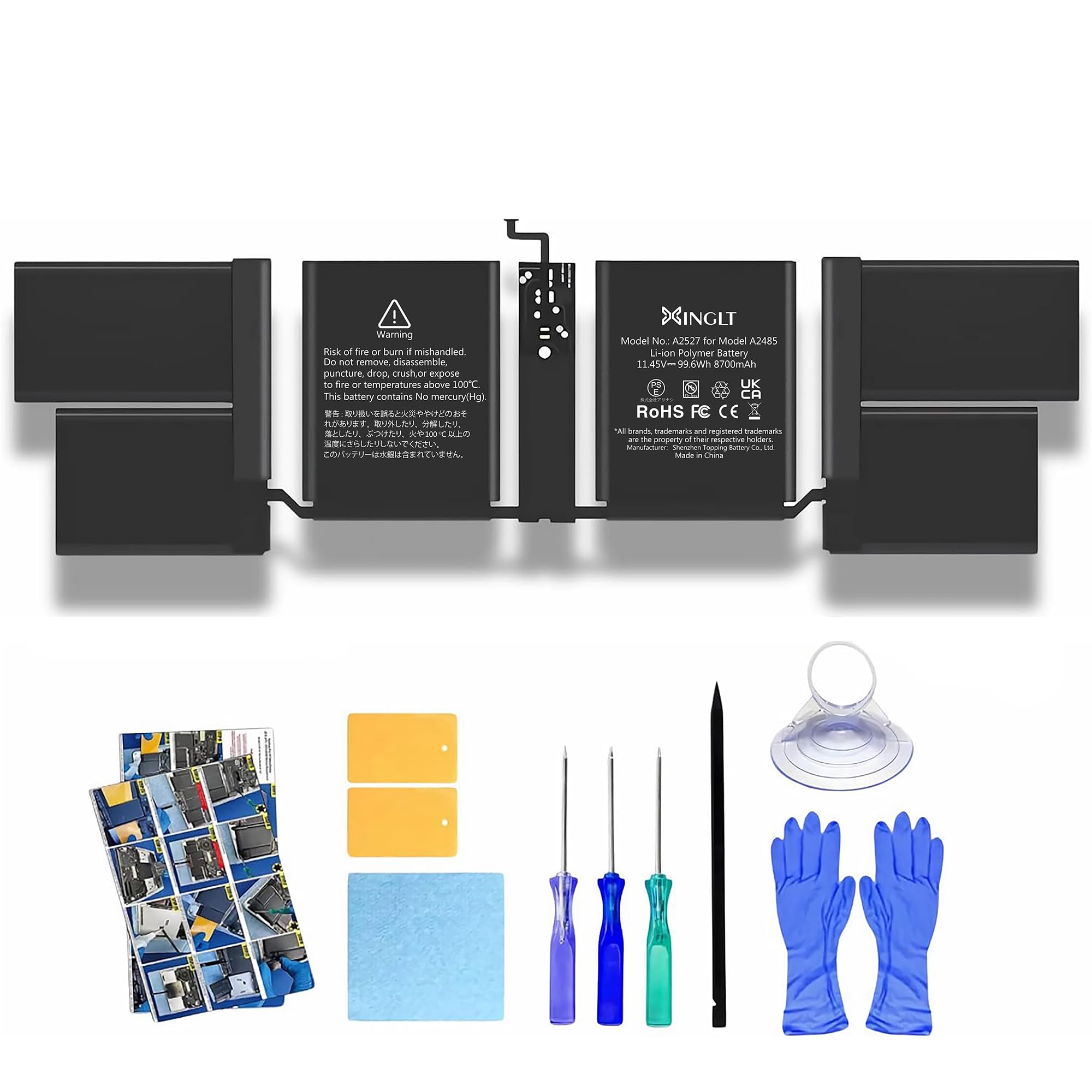 Amazon.com: XINGLT A2485 Battery Replacement A2527 Battery for