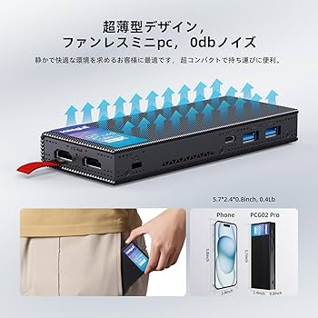 Amazon.co.jp: HiMeLE PCG02 Pro スティックPC N100ファンレスミニPC