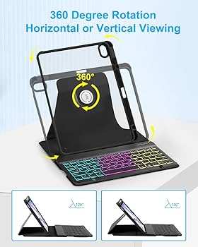 Amazon.com: EAMPANG Case with Keyboard for iPad Air 11 inch M3 M2