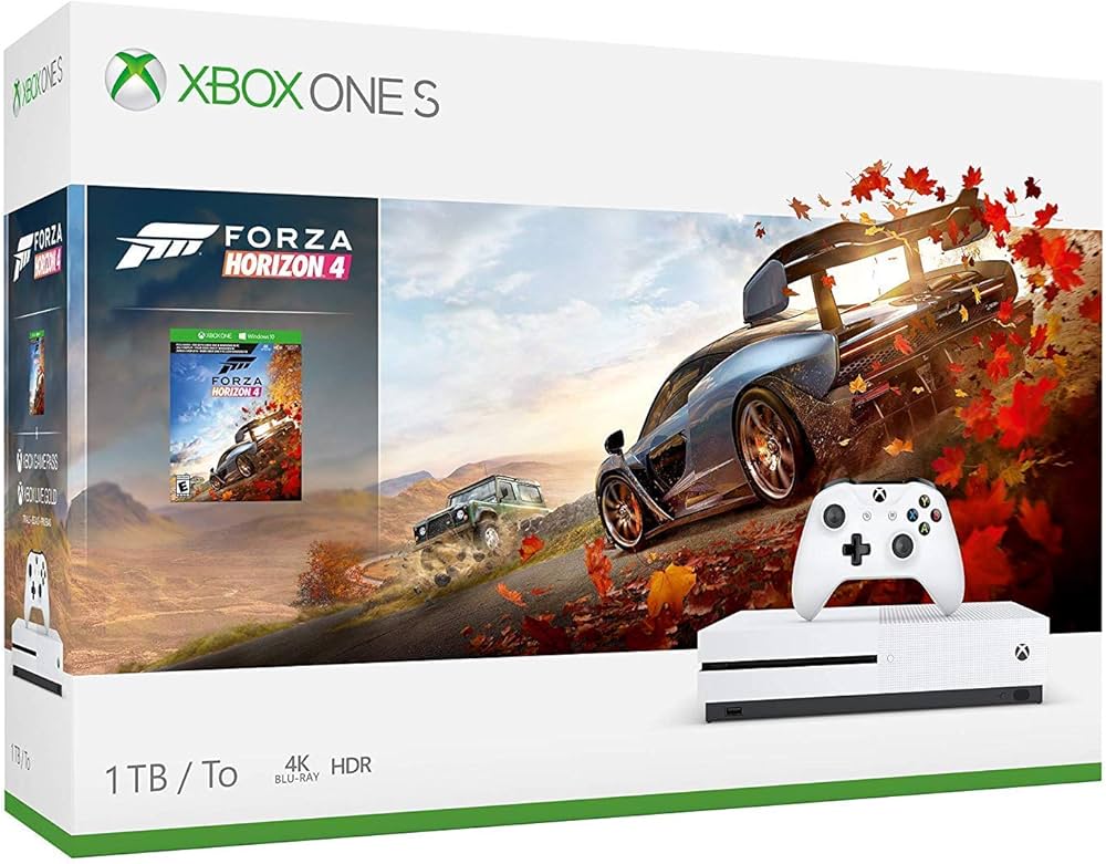 Amazon.com: Microsoft Xbox One S 1TB Forza Horizon 4 Bonus Bundle