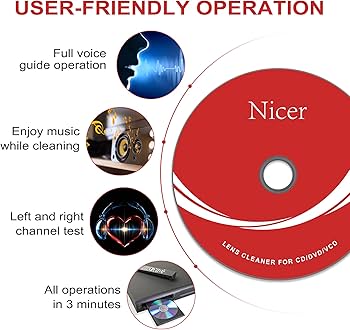Amazon.com: Nicer CD/VCD/DVD Player Cleaner Kit, Laser Lens
