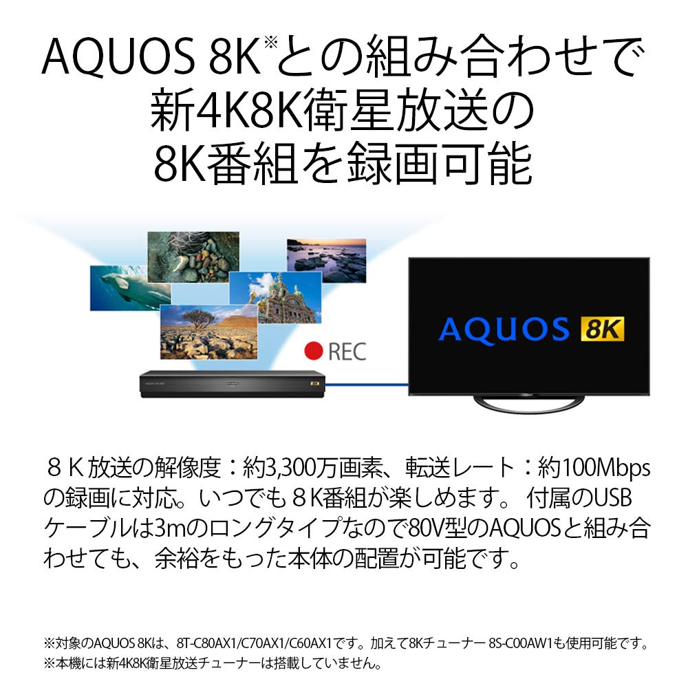 Amazon.co.jp: シャープ USBハードディスク 新4K8K衛星放送録画・再生