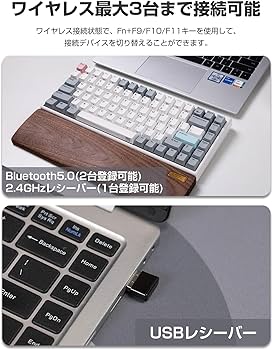 Amazon.co.jp: NiZキーボード Mini84-pro ワイヤレス 【2024新型】84