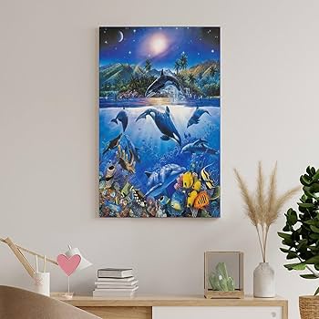 Amazon.co.jp: ラッセンアート クリスチャン・リース・ラッセン 壁掛け