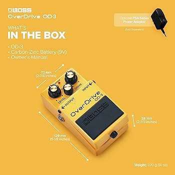 Amazon | BOSS OverDrive OD-3 黄色 | ディストーション・オーバー