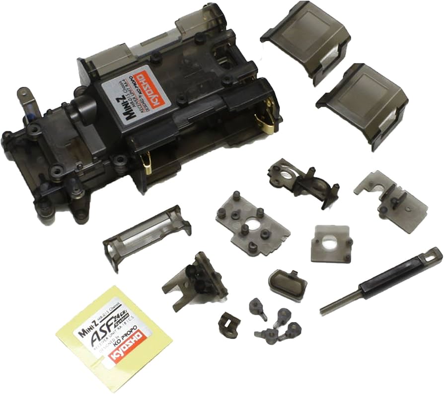 稀少！ミニッツ MR-015用 シャシー(金メッキ端子) & ユニットセット