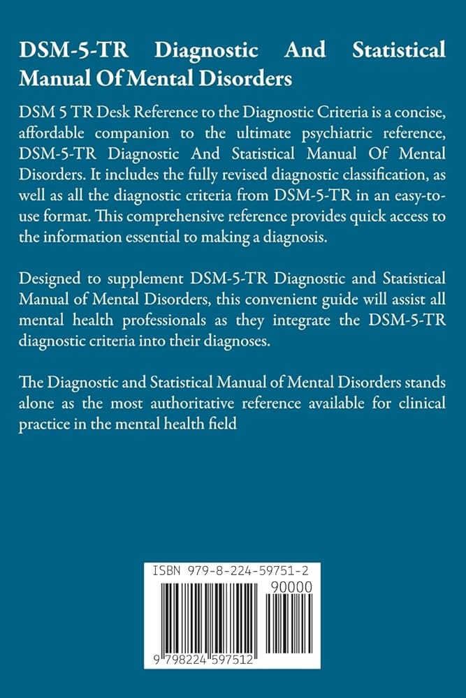 Amazon | DSM-5-TR Diagnostic And Statistical Manual Of Mental