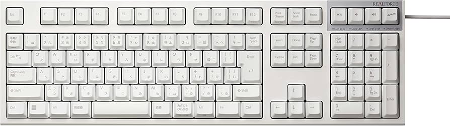 Amazon.co.jp: REALFORCE R3S キーボード 標準スイッチ 有線 フル 45g