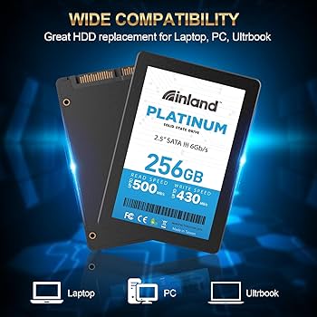 Amazon.com: Inland Platinum 256GB SSD SATA III 6Gb/s 2.5