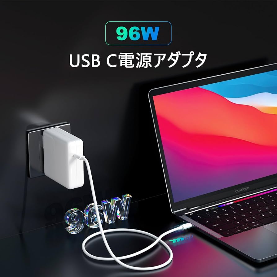 Amazon.co.jp: MacBook pro充電器 96W USB-C Apple 純正 電源アダプタ