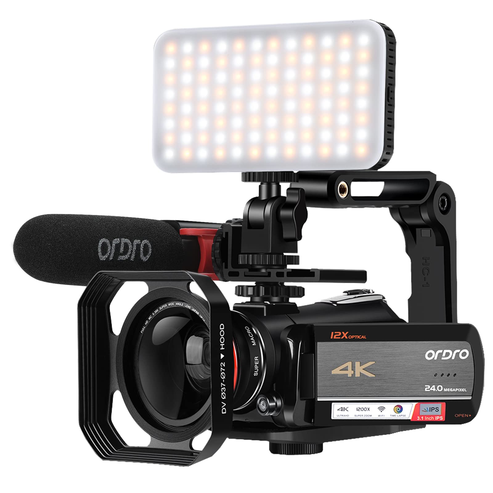 Amazon.com : ORDRO Optical Zoom Live Streaming UHD 4K Video Camera