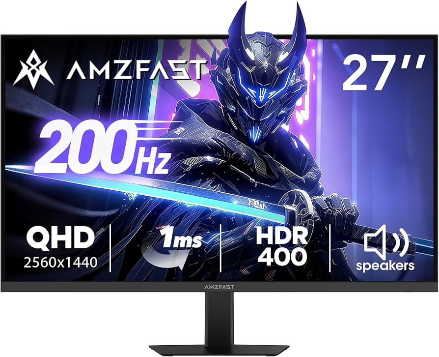 Amazon.com: Amzfast 27 Inch Gaming Monitor 200Hz WQHD 2k 2560 x