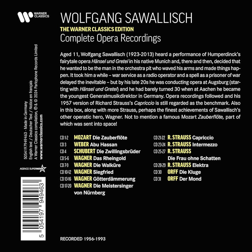 Amazon.com: Complete Opera Recordings 31CD / the Warner Classics