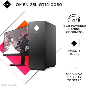 Amazon.co.jp: 2021 HP OMEN 25L ゲーミングデスクトップPC、AMD 8