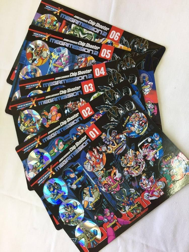 Amazon.co.jp: ジャンボカードダス ロックマンX チップシューター 全6