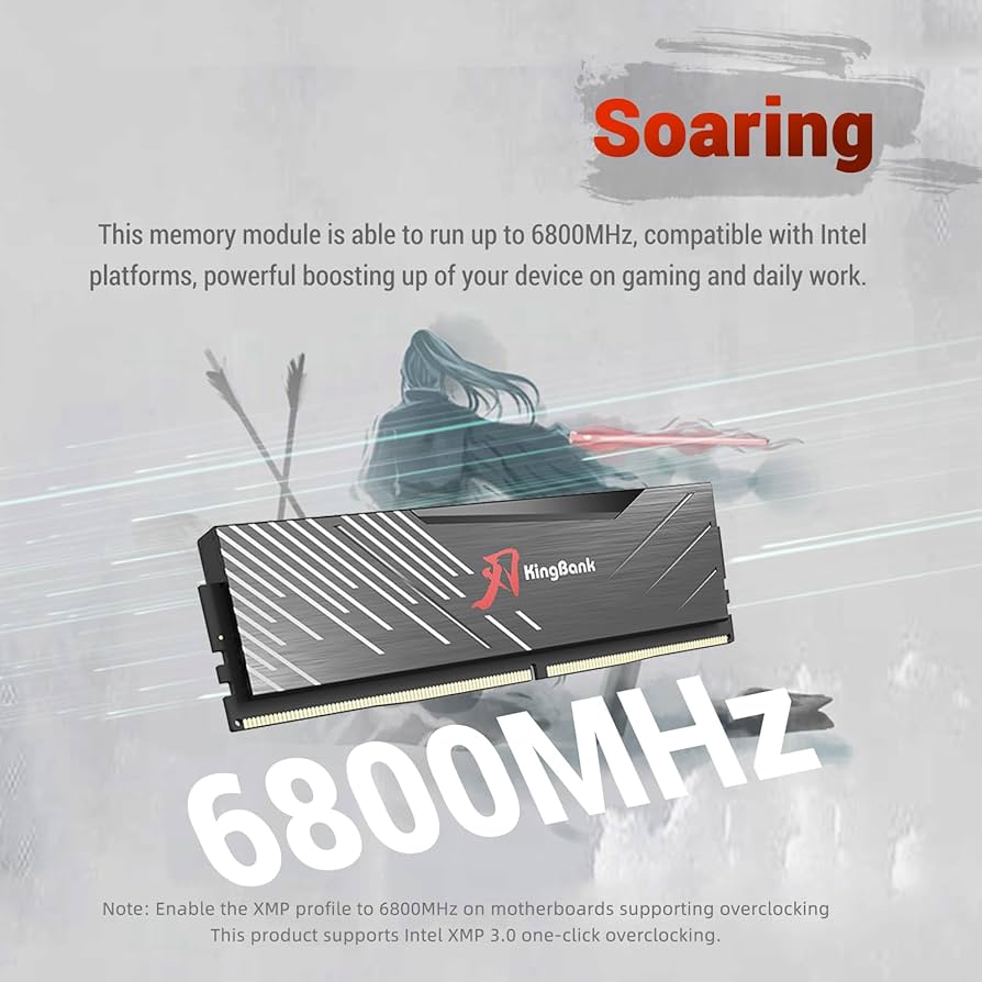 Amazon.co.jp: Computer Ram KingBank DDR5 32GB (2x16GB) 6800MHz 1.4