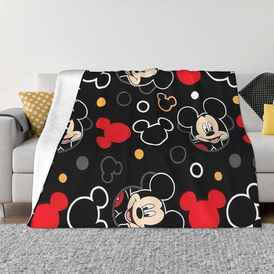 Amazon｜ミッキーマウス 毛布 ひざ掛け フランネル ブランケット