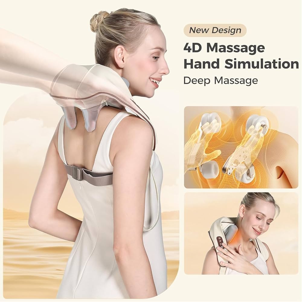 Amazon.com: KppeX Neck Massage 4D Deep Cordless Tissue Kneading