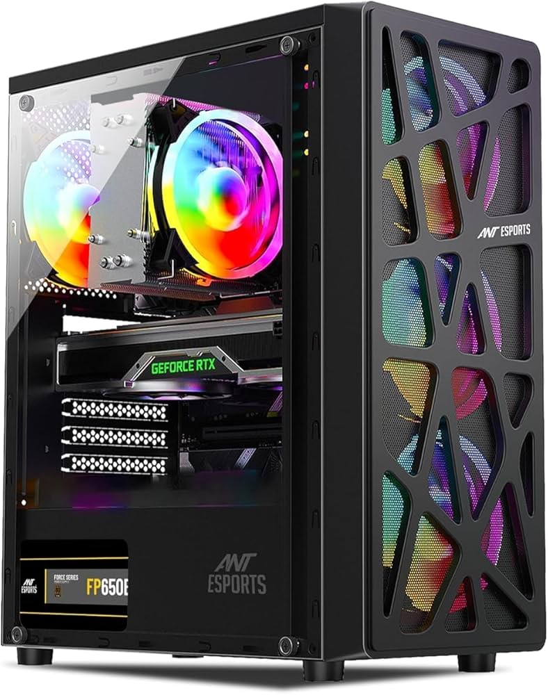 KRYNORCXY Gaming Computer Desktop Pc Core i7-2600 CPU/GT 730 4GB