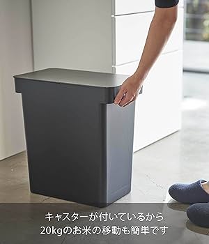 Amazon｜山崎実業(Yamazaki) 密閉 米びつ 20kg 計量カップ付