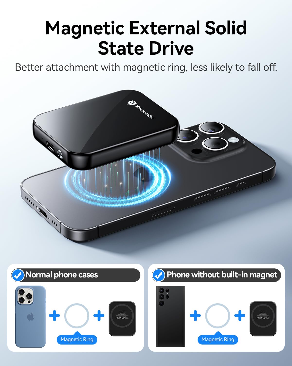 Amazon | Yottamaster 1TB 磁気外付けSSD 最大2000MB/秒 USB 3.2 Gen