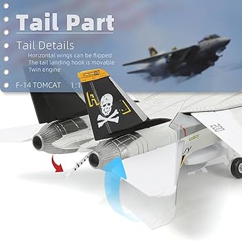 Amazon | NUOTIE 1/100 F-14 トムキャット 金属戦闘機モデル完成品
