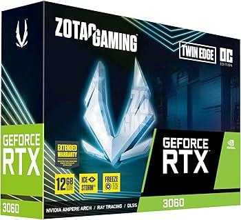 Amazon.com: Zotac VGA RTX3060 Twin Edge OC 12G (GDDR6, HDMI 2.1