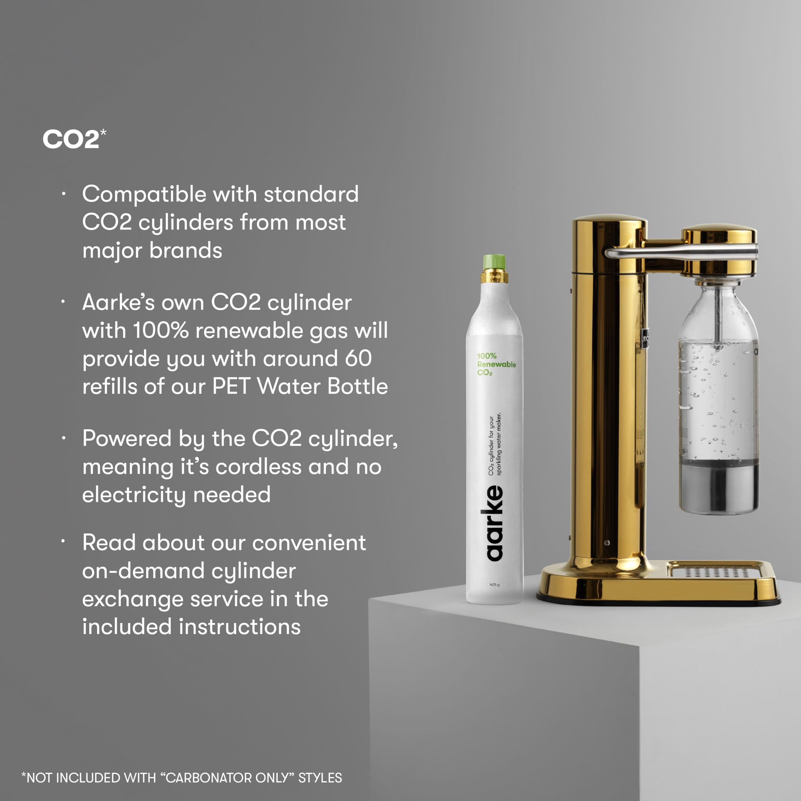 Amazon | aarke アールケ カーボネーター 3 (ブラスゴールド