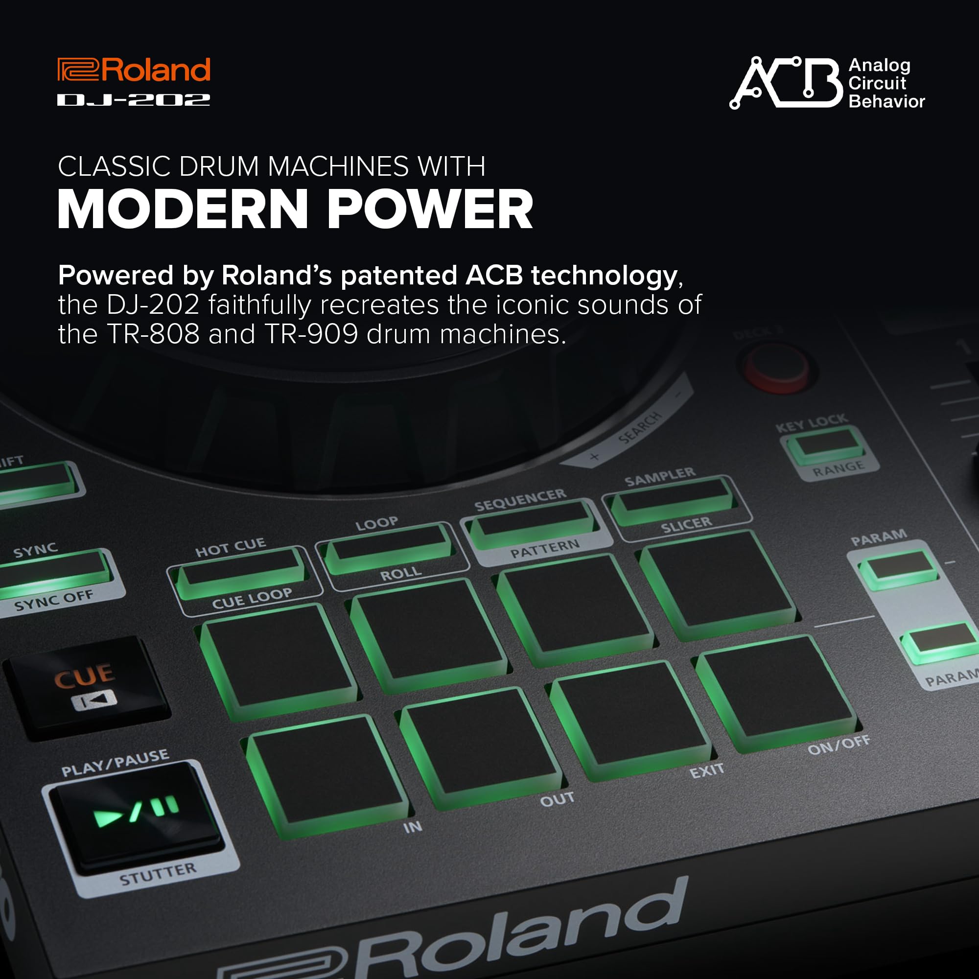 Amazon.com: Roland DJ-202 Compact DJ Controller | 2-Channel, 4
