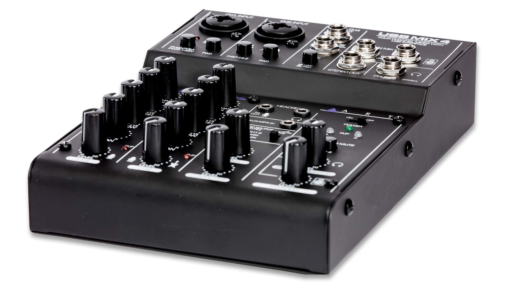 Amazon.com: ART USBMix4 Four Channel Mixer/USB Audio Interface