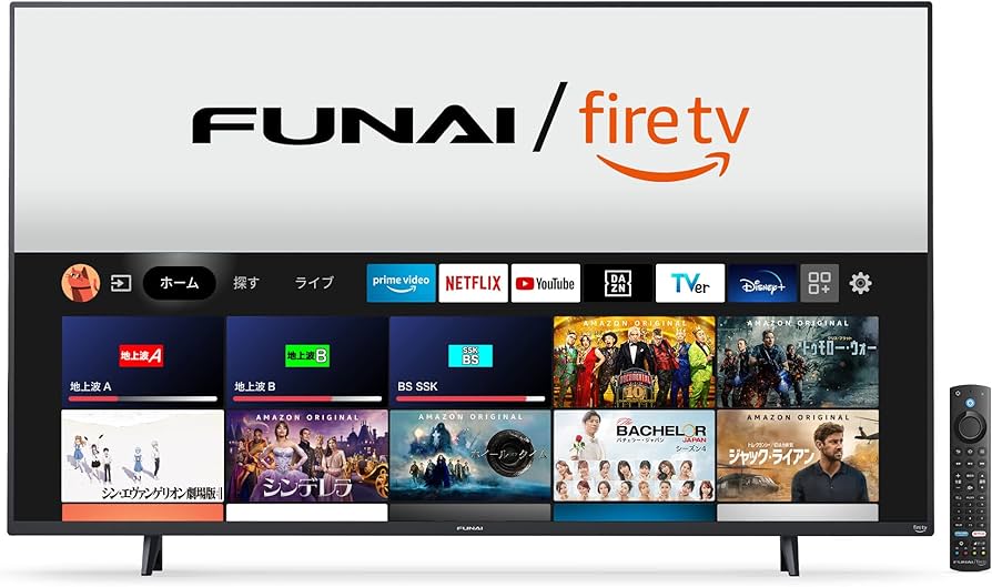 Amazon | フナイ FUNAI 55V型 4K液晶テレビ Fire TV 搭載 Alexa 対応