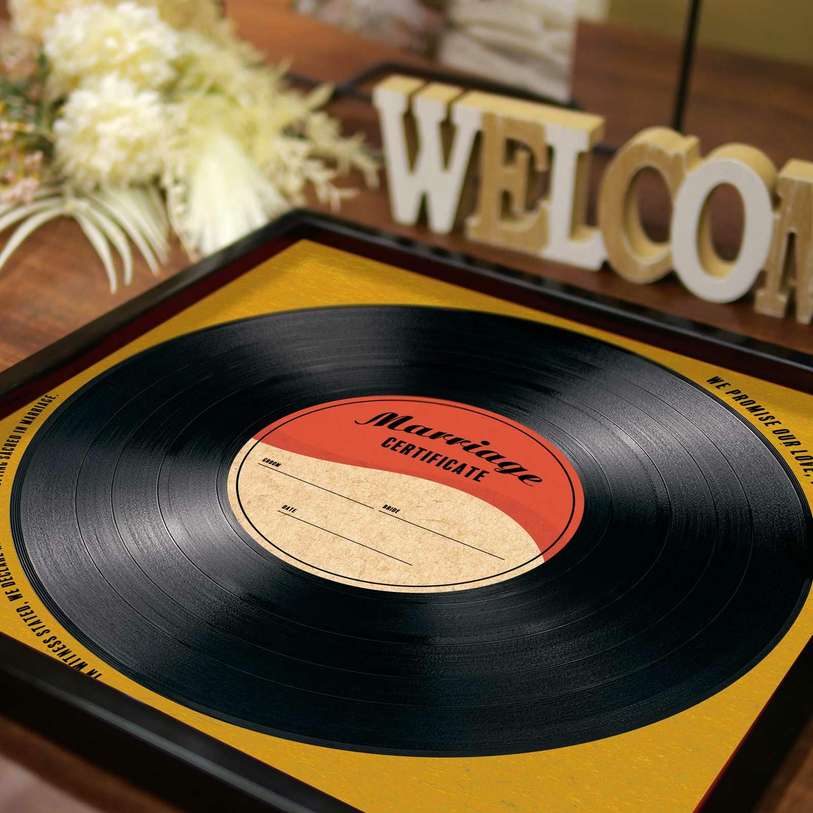 Amazon | 結婚証明書 ゲスト 参加型 サイン式 署名 レコード 結婚式