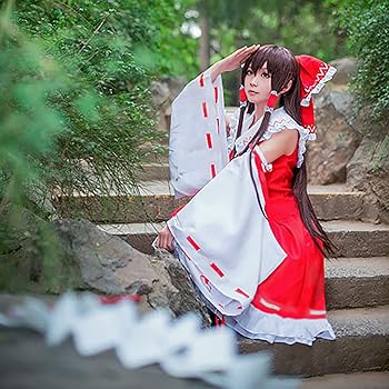 Amazon.co.jp: [milky time] ウィッグ付き 博麗霊夢 コスプレ