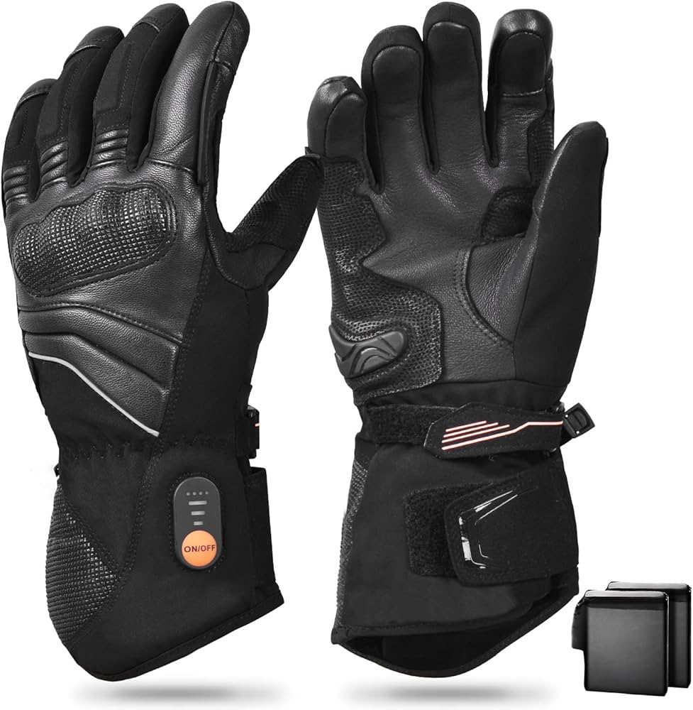 Amazon.co.jp: 電熱グローブ バイク用 本革(ヤギ革) 7.4V 3200mAh 急速