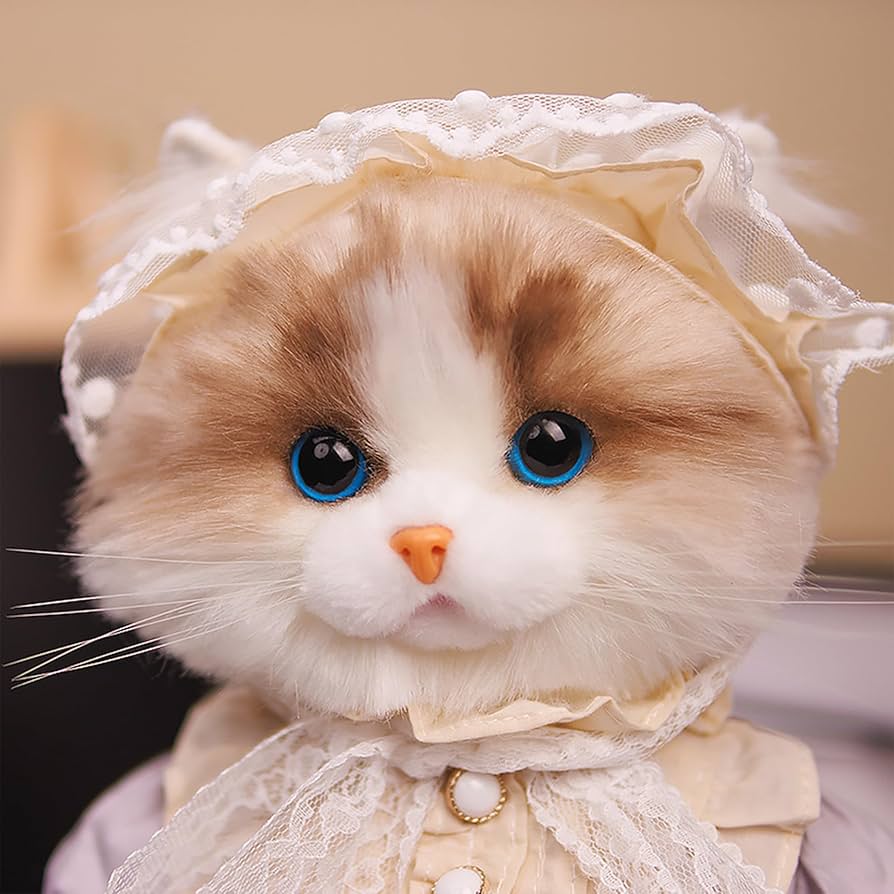 Amazon.co.jp: Chongker 猫 ぬいぐるみ 人形ドール DIYポーズ