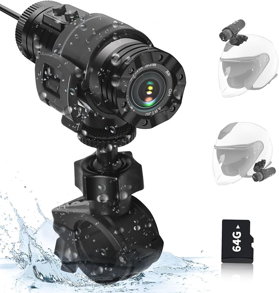 Amazon.co.jp: PARKVISION バイク ドライブレコーダー 4K録画 配線不要