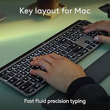 Amazon.com: Logitech MX Keys S for Mac, Wireless Keyboard, Fluid