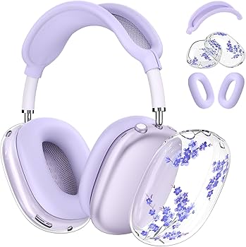 Amazon.com: Silicone Cases for AirPods Max Headphones,Clear Flower
