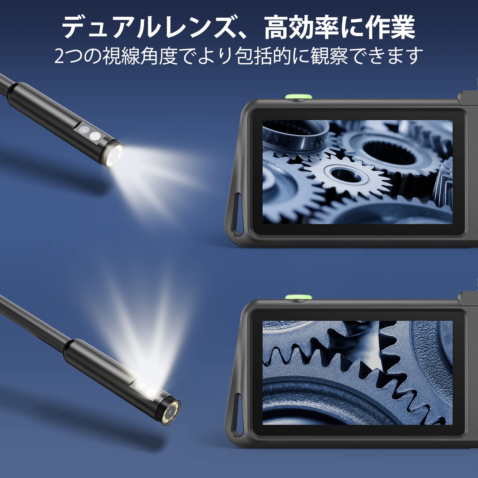 Amazon.co.jp: ファイバースコープ デジタル内視鏡 1080P HD デュアル
