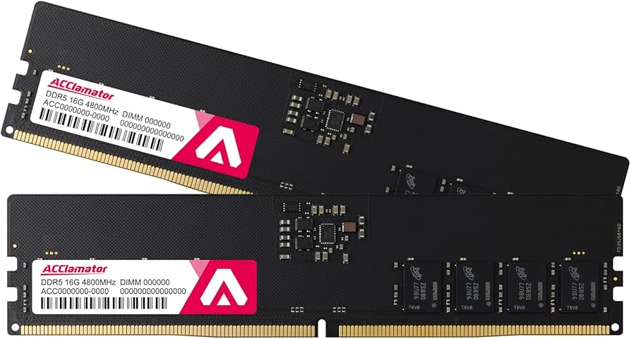 Amazon.co.jp: DDR5 32GB（16GB×2枚）4800MHz デスクトップPC用メモリ