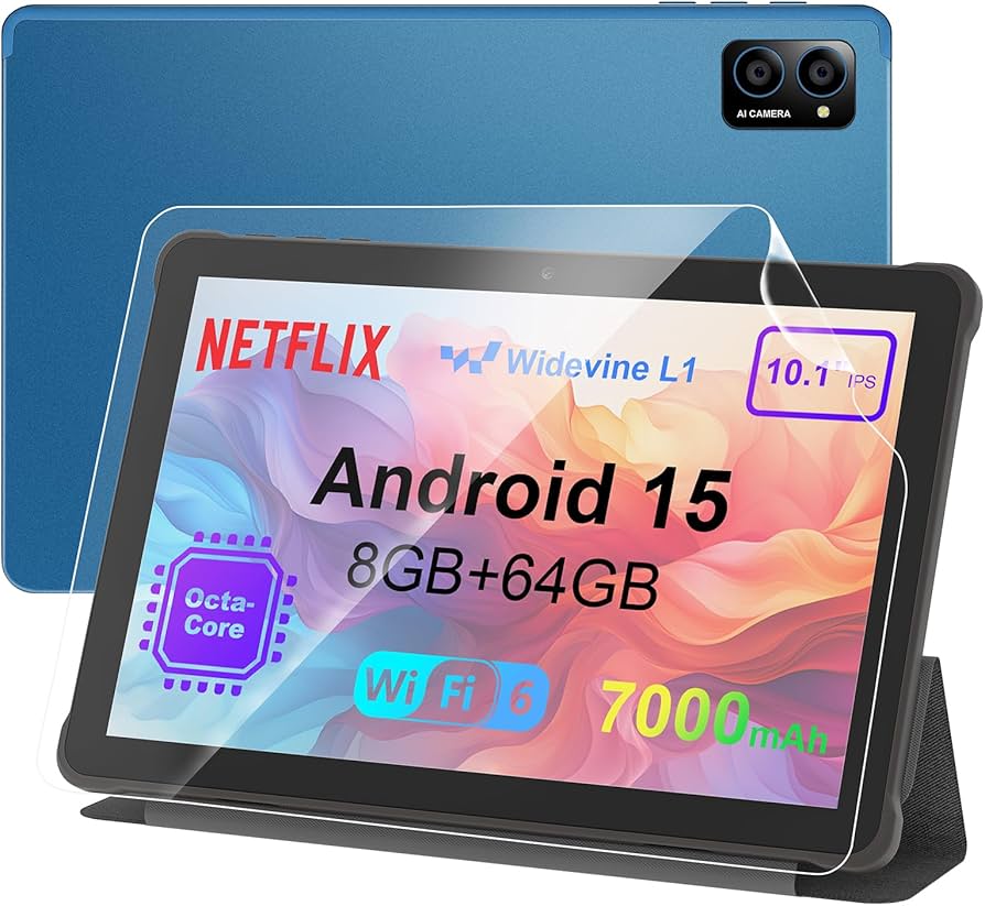 Amazon.com : 10 inch Android Tablet: Octa-Core, 7000mAh, with