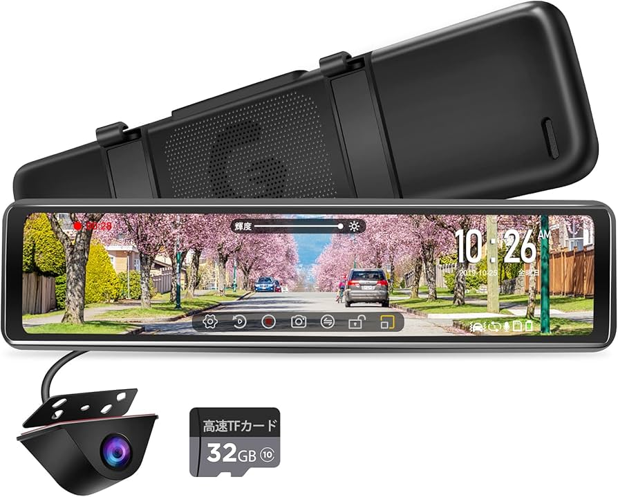 Amazon.co.jp: PORMIDO ドライブレコーダー ミラー型 【後カメラズーム