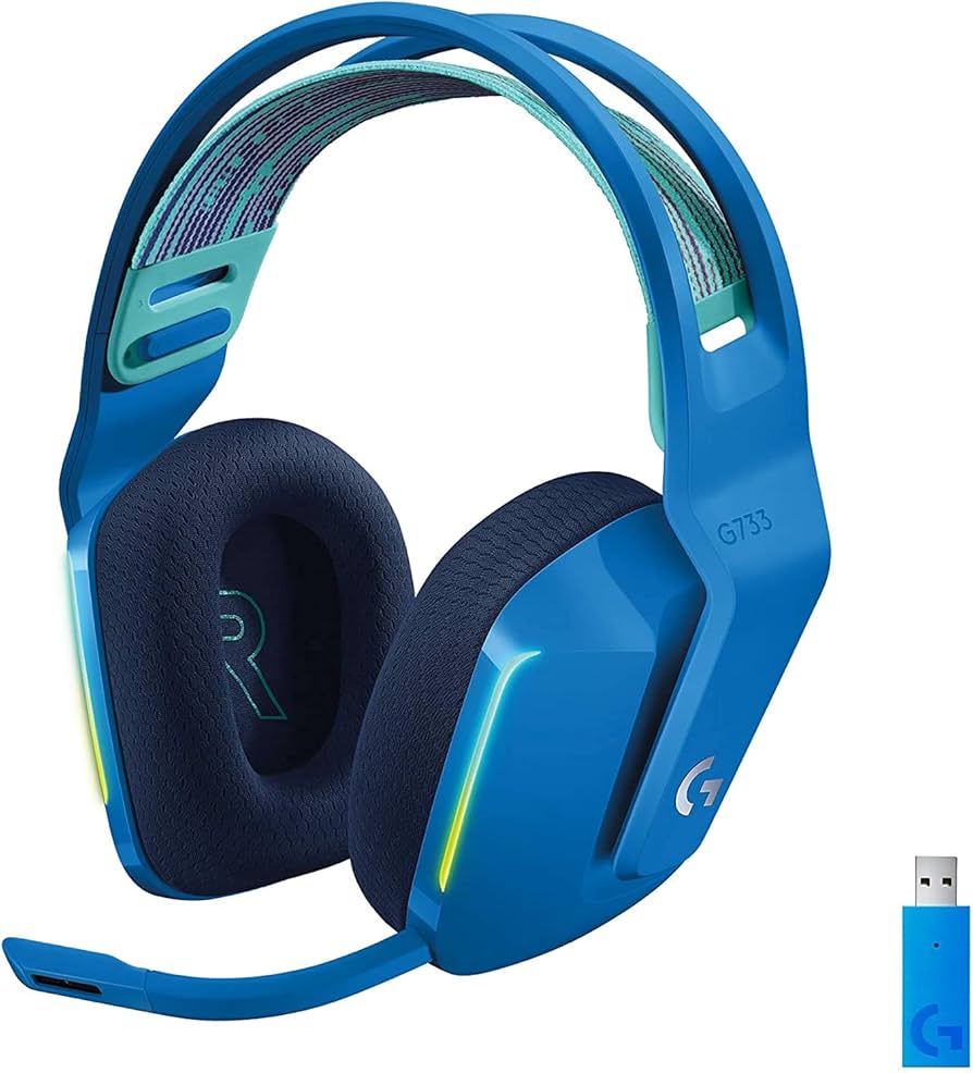 Amazon.com: Logitech G733 Lightspeed Wireless Gaming Headset for