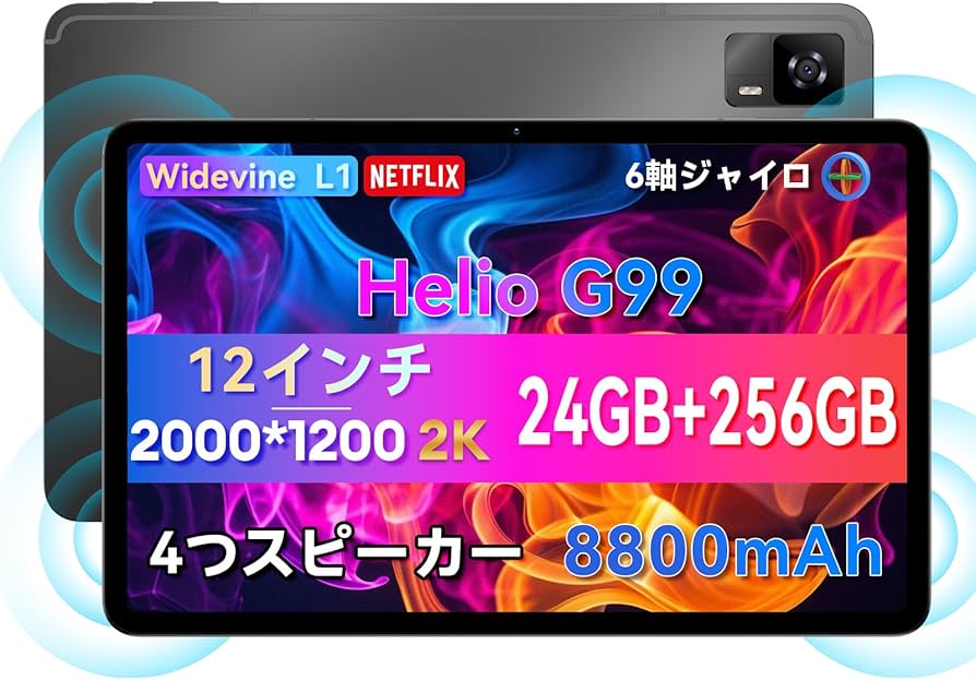 Amazon.co.jp: Headwolf HPad6 Pro 12インチタブレット、Android 14