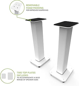Amazon.com: Kanto SX26 Universal Fillable Speaker Floor Stands for