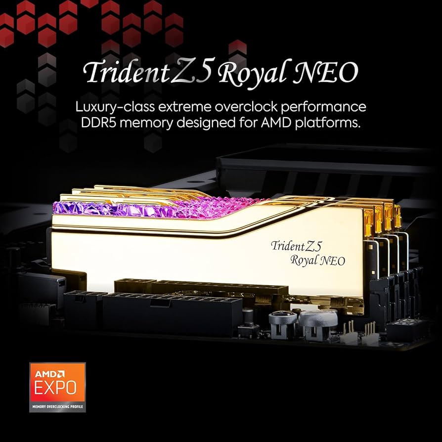 G.SKILL Trident Z5 Royal Neo Series DDR5 RAM (AMD EXPO) 32GB