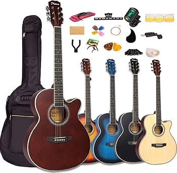Amazon | Mademu アコースティックギター 初心者セット カッタウェイ